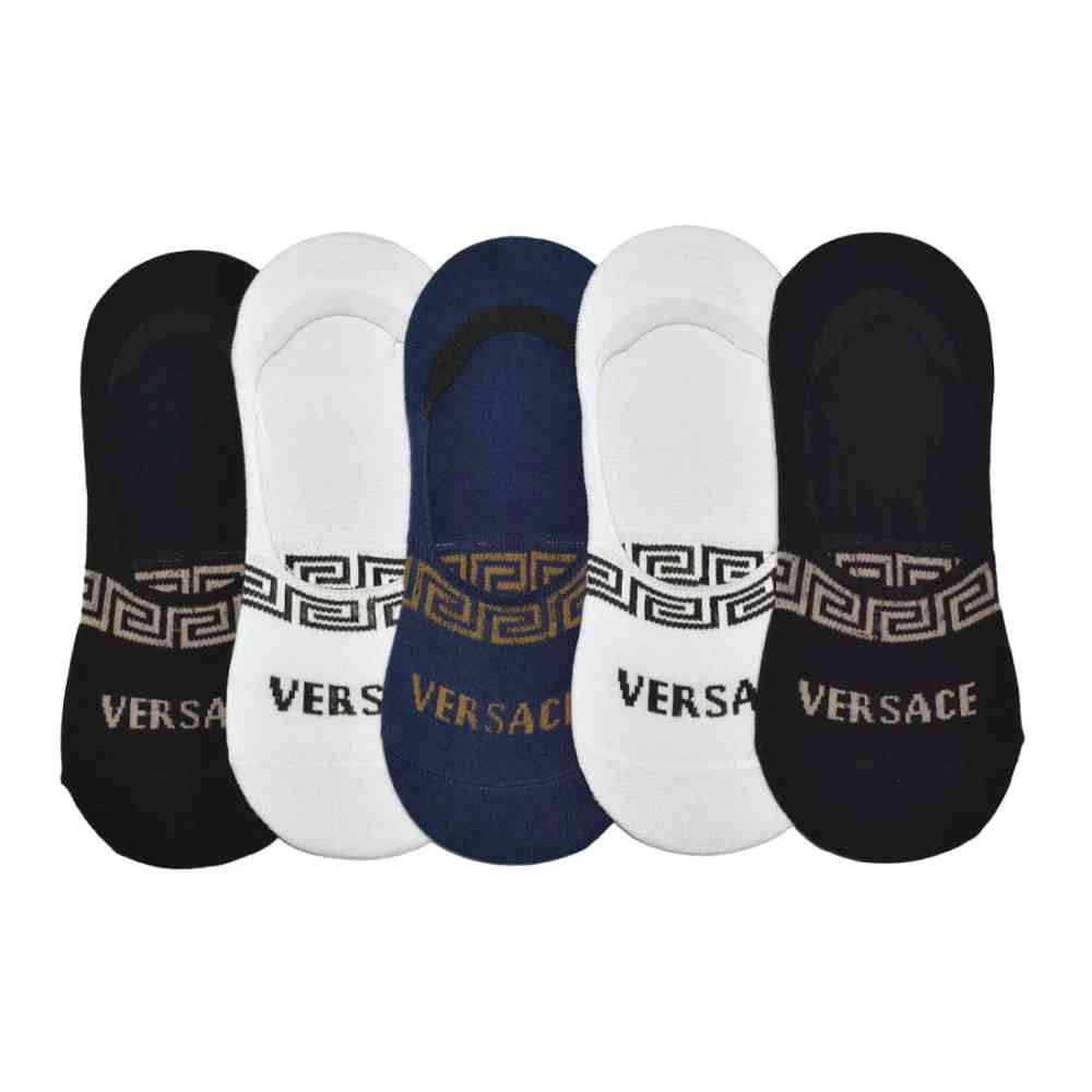 No Show Premium Quality Socks Versace Premium Quality Loafer Socks - Pack of 5