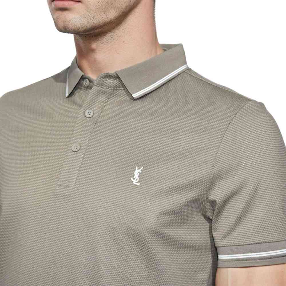 Saint Laurent Brown Premium Quality T-shirt-2