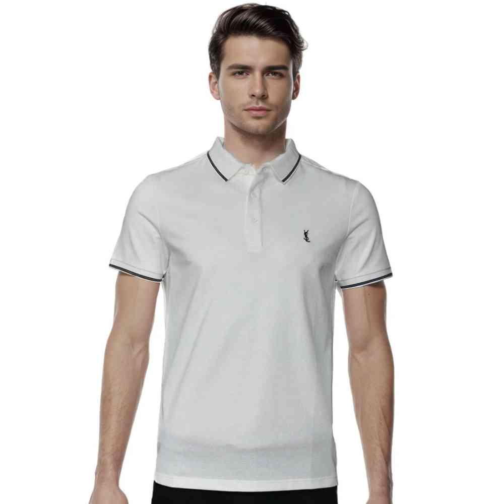 White Saint Laurent Red Premium Quality T-shirt