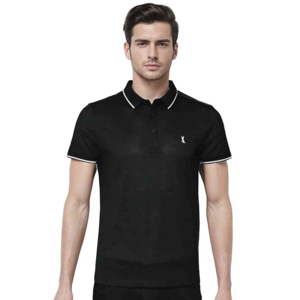 Black Saint Laurent Red Premium Quality T-shirt