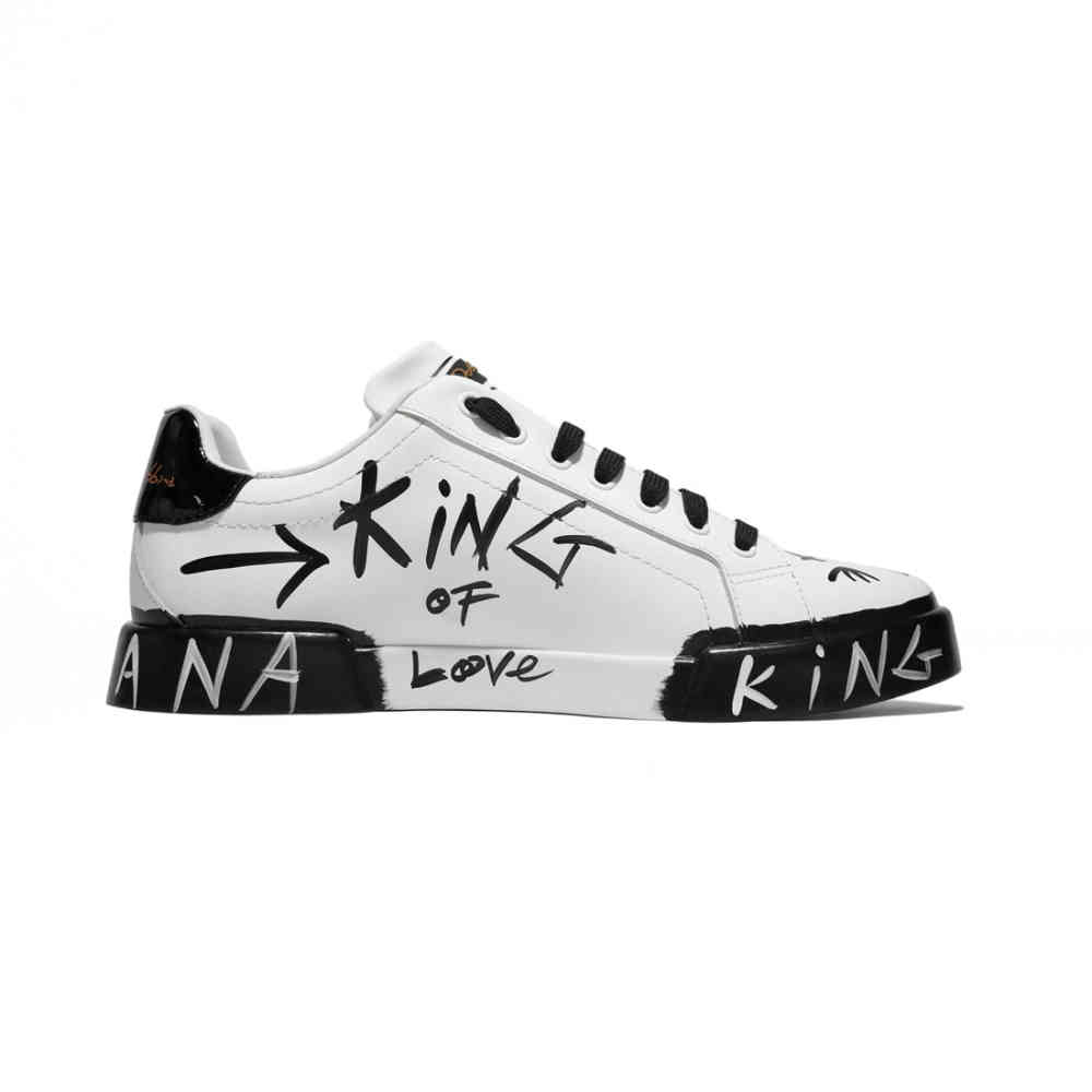 Dolce & Gabbana White & Yellow Premium Quality Sneakers-1