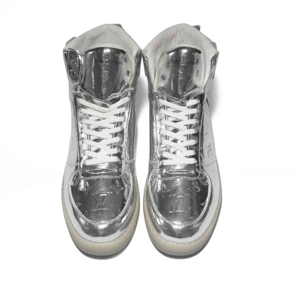 Louis Vuitton Silver Premium Quality Sneakers-3