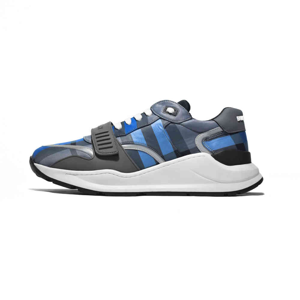 Blue Burberry Black Premium Quality Sneakers