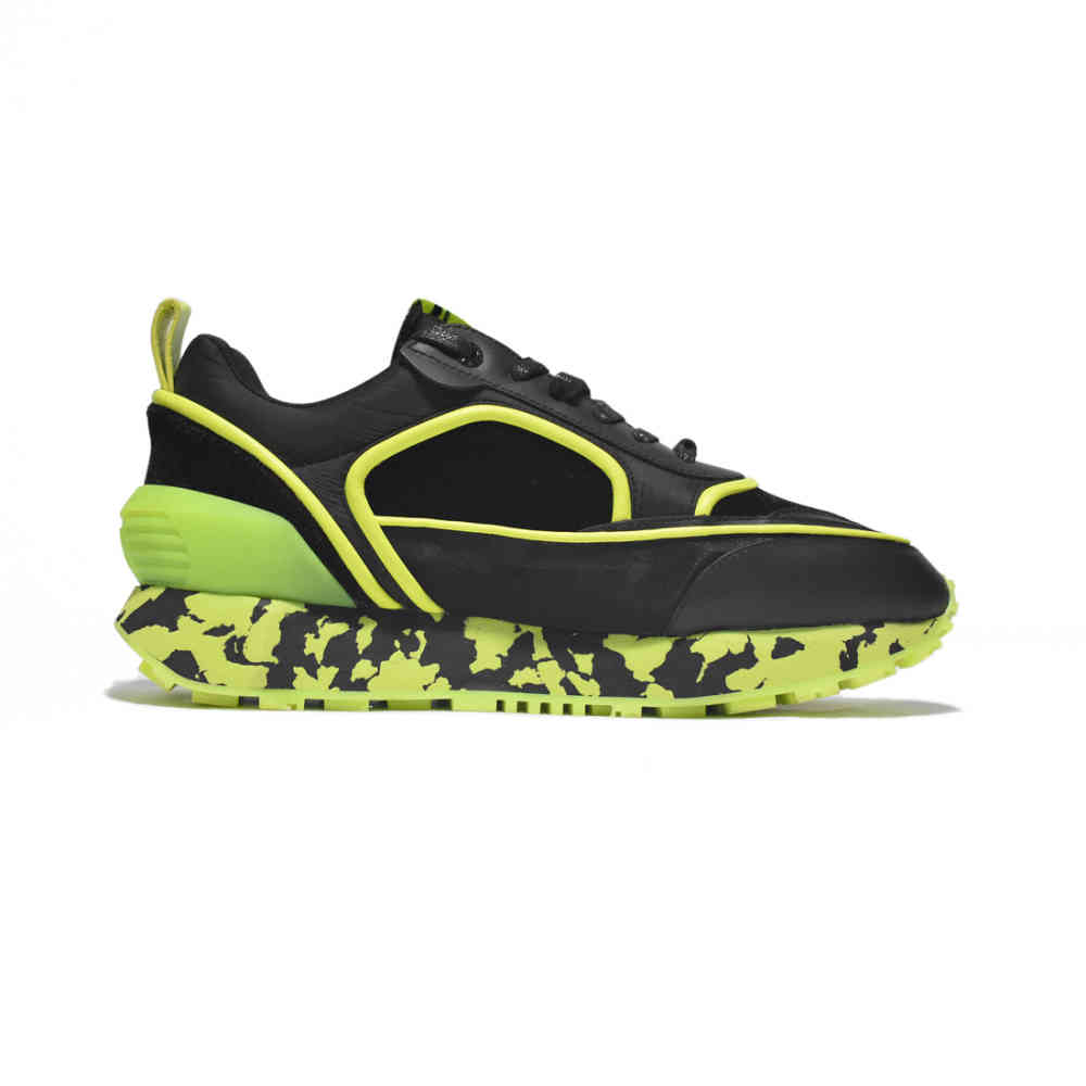 Balmain Black & Green Premium Quality Sneakers-thumb-1
