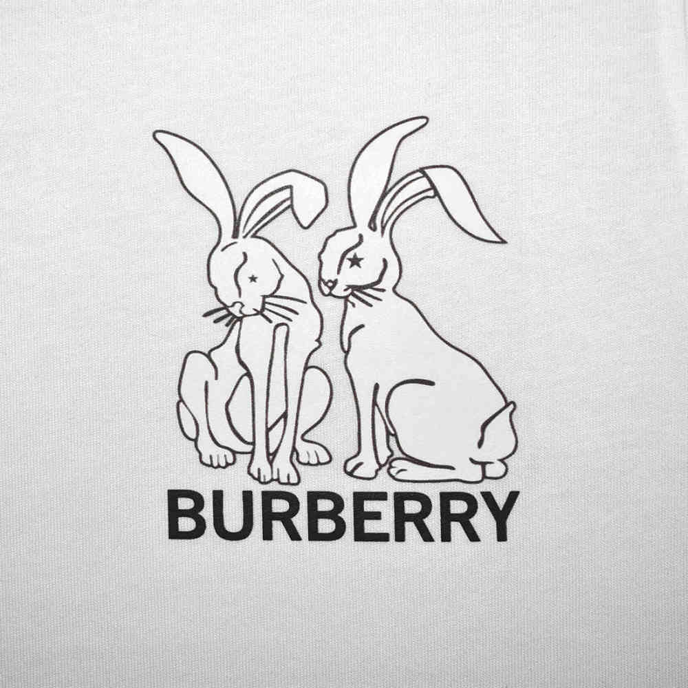 Burberry Animal Kingdom Print White Kids T-shirt-3