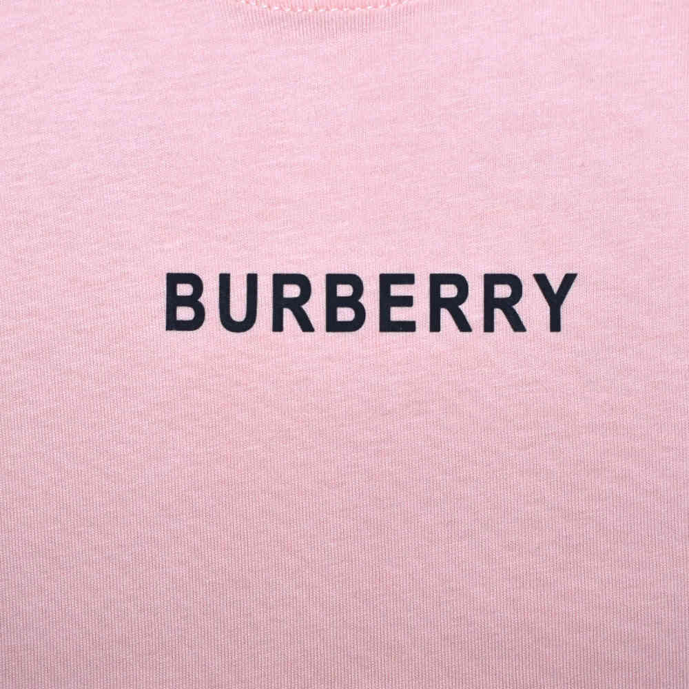 Burberry Logo Print Pink Premium Kids T-shirt-3