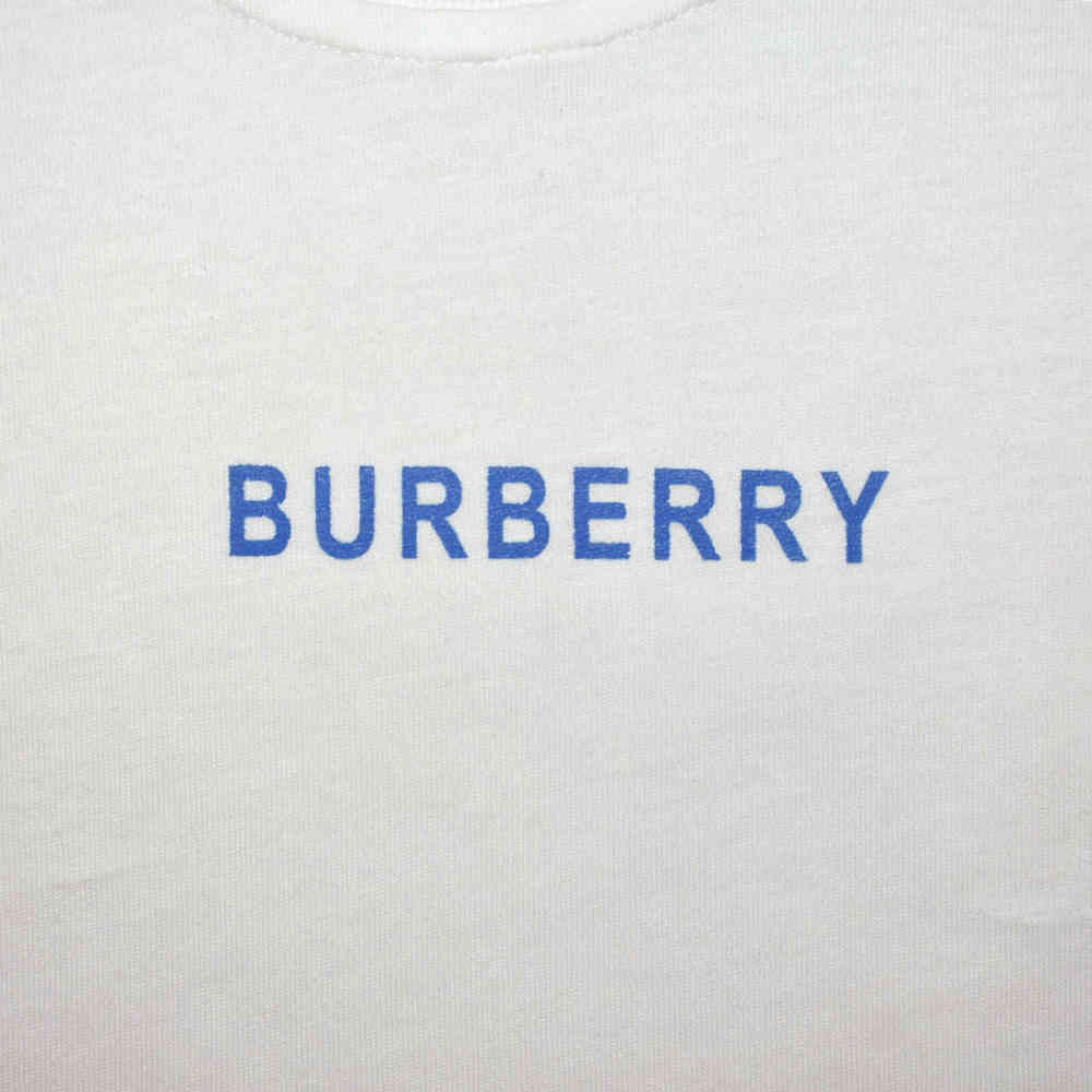 Burberry Logo Print White Premium Kids T-shirt-3