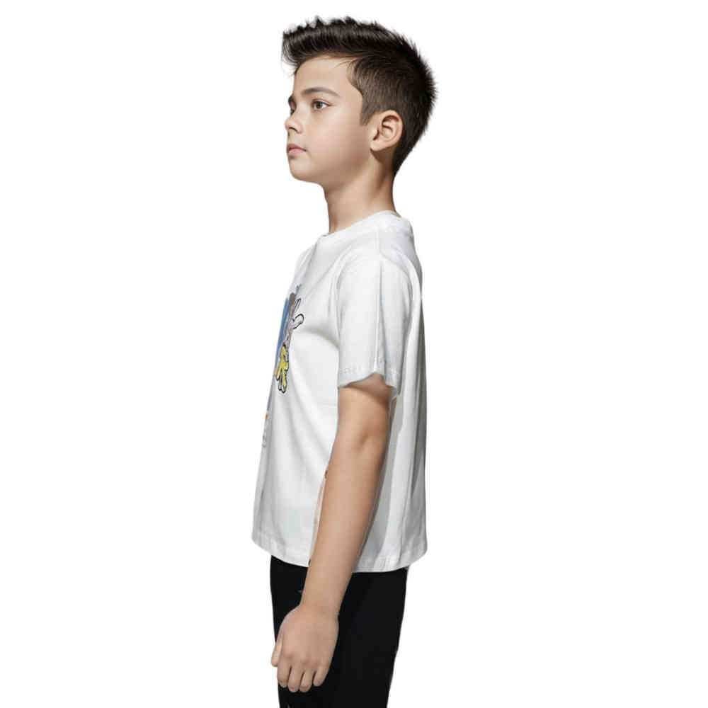 Dior Rabbit Print White Premium Kids T-shirt-thumb-2