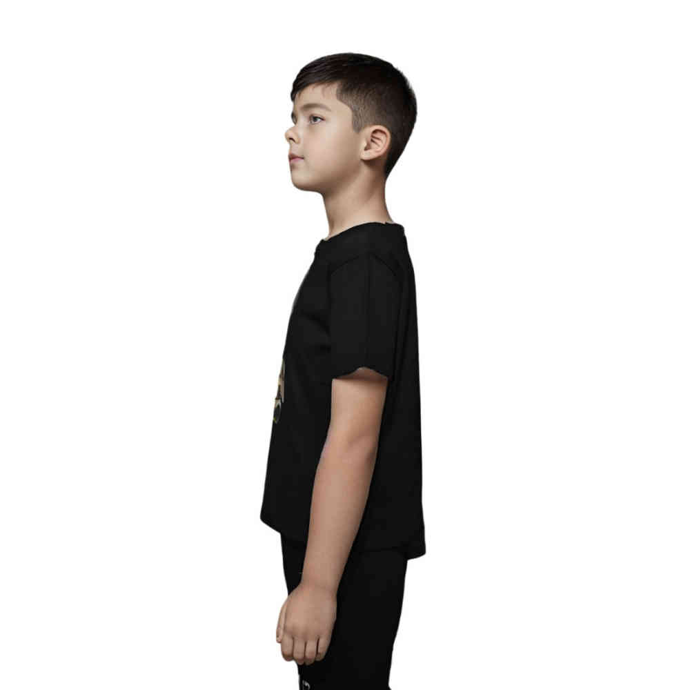 Fendi Teddy Print Black Premium Kids T-shirt-thumb-2