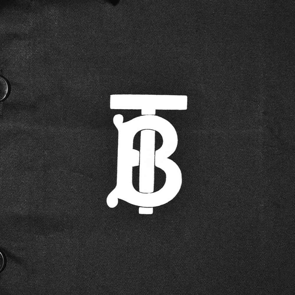 Burberry Embroidered Premium Black Kids Shirt-thumb-3