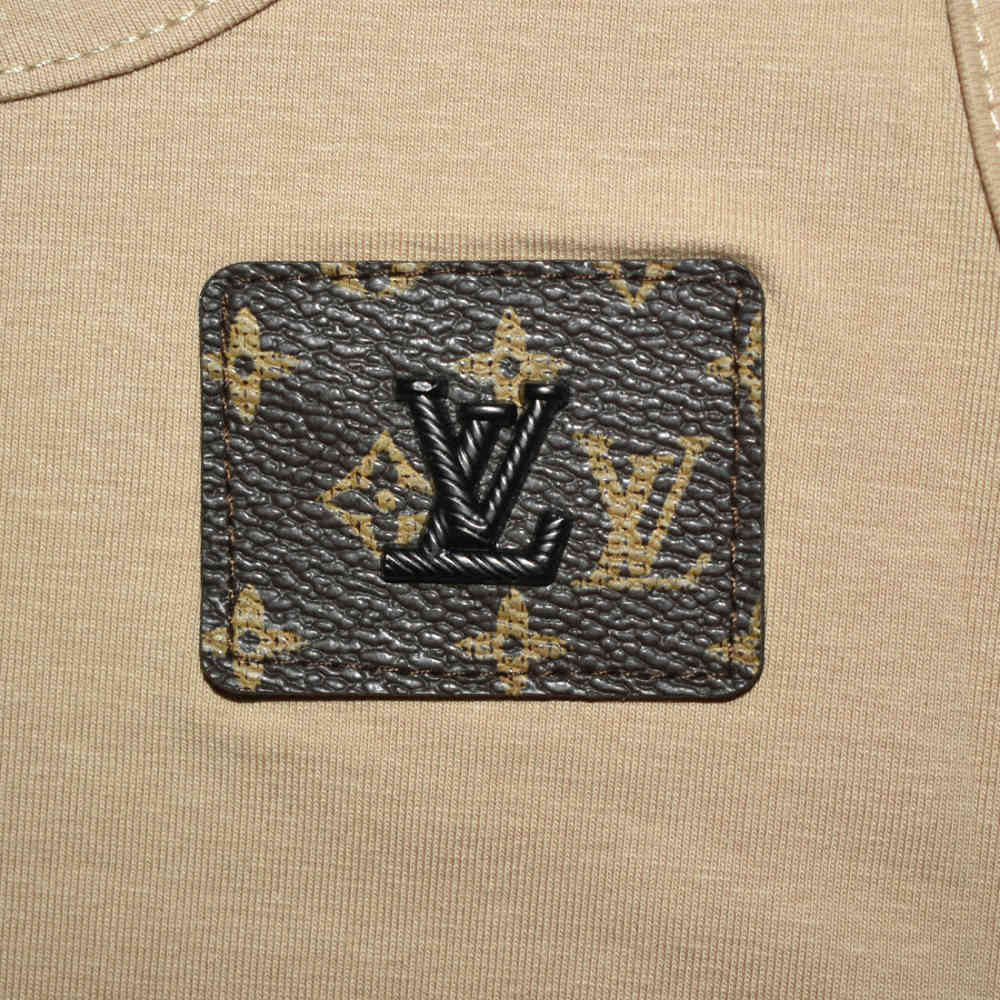 Louis Vuitton Brown Premium T-shirt-thumb-3