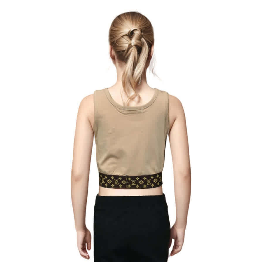 Louis Vuitton Brown Premium T-shirt-thumb-1