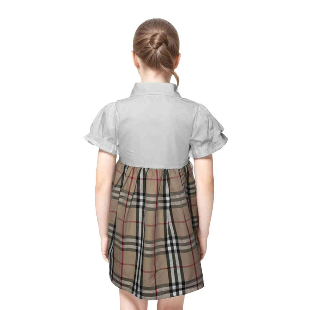 Burberry White Premium Quality Dress-thumb-1