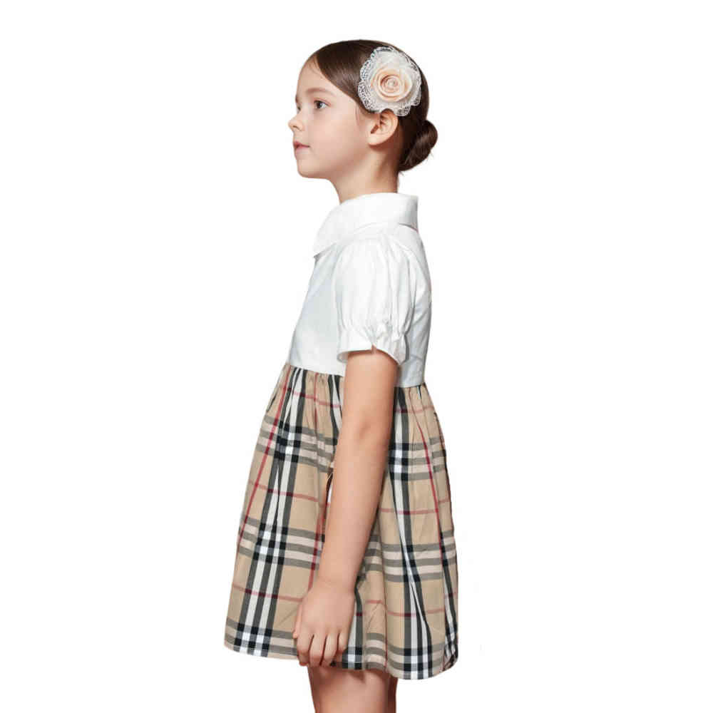 Burberry White Premium Quality Dress-thumb-2