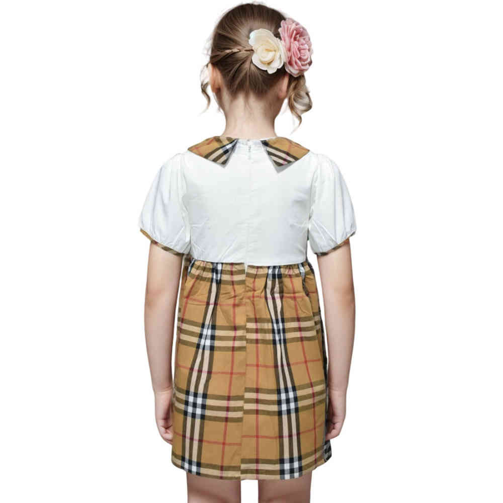Burberry White Premium Quality Dress-thumb-1