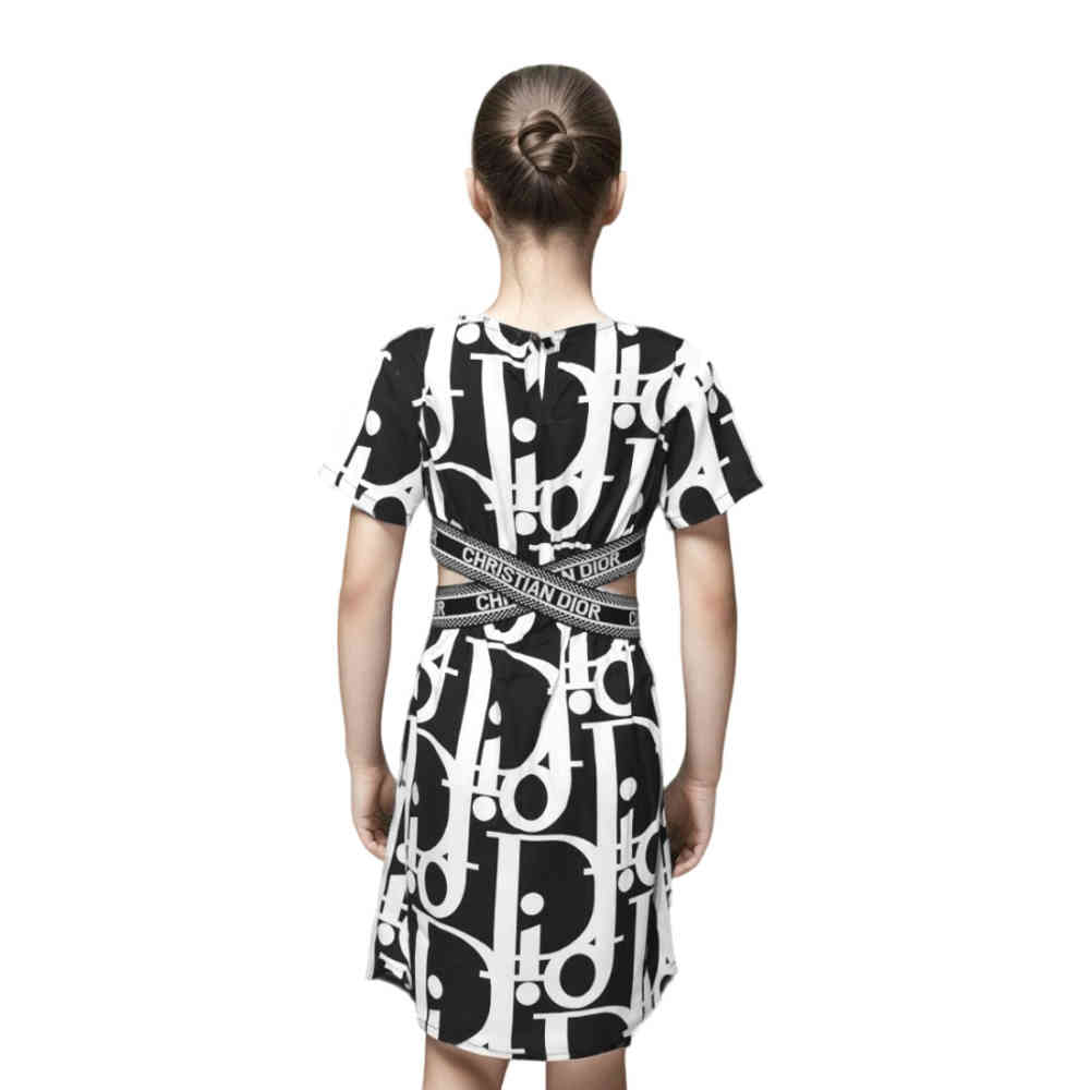 Dior Black Premium Girls Dress-1
