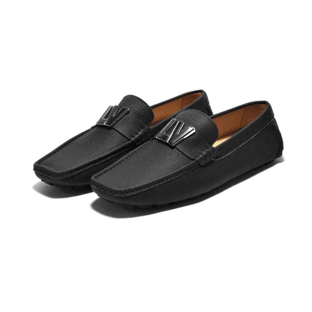 Black Louis Vuitton Brown Premium Quality Loafer