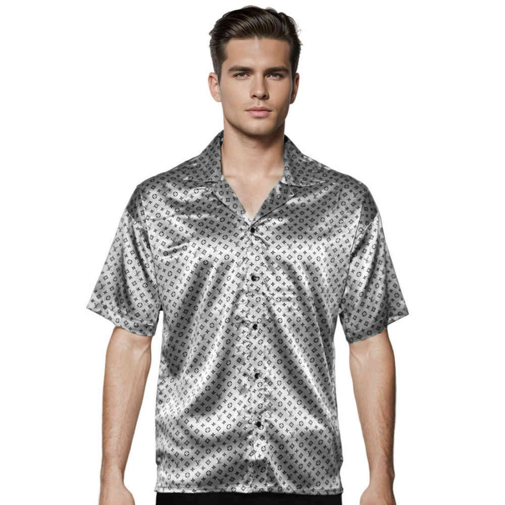 Louis Vuitton Grey Premium Quality Shirt-thumb-0