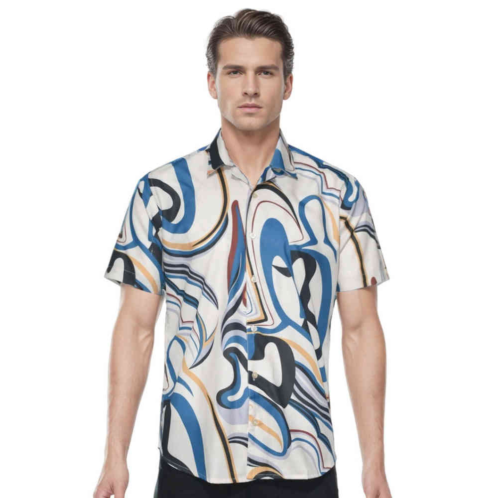 Dior Abstract Print Premium Quality Shirt-thumb-0