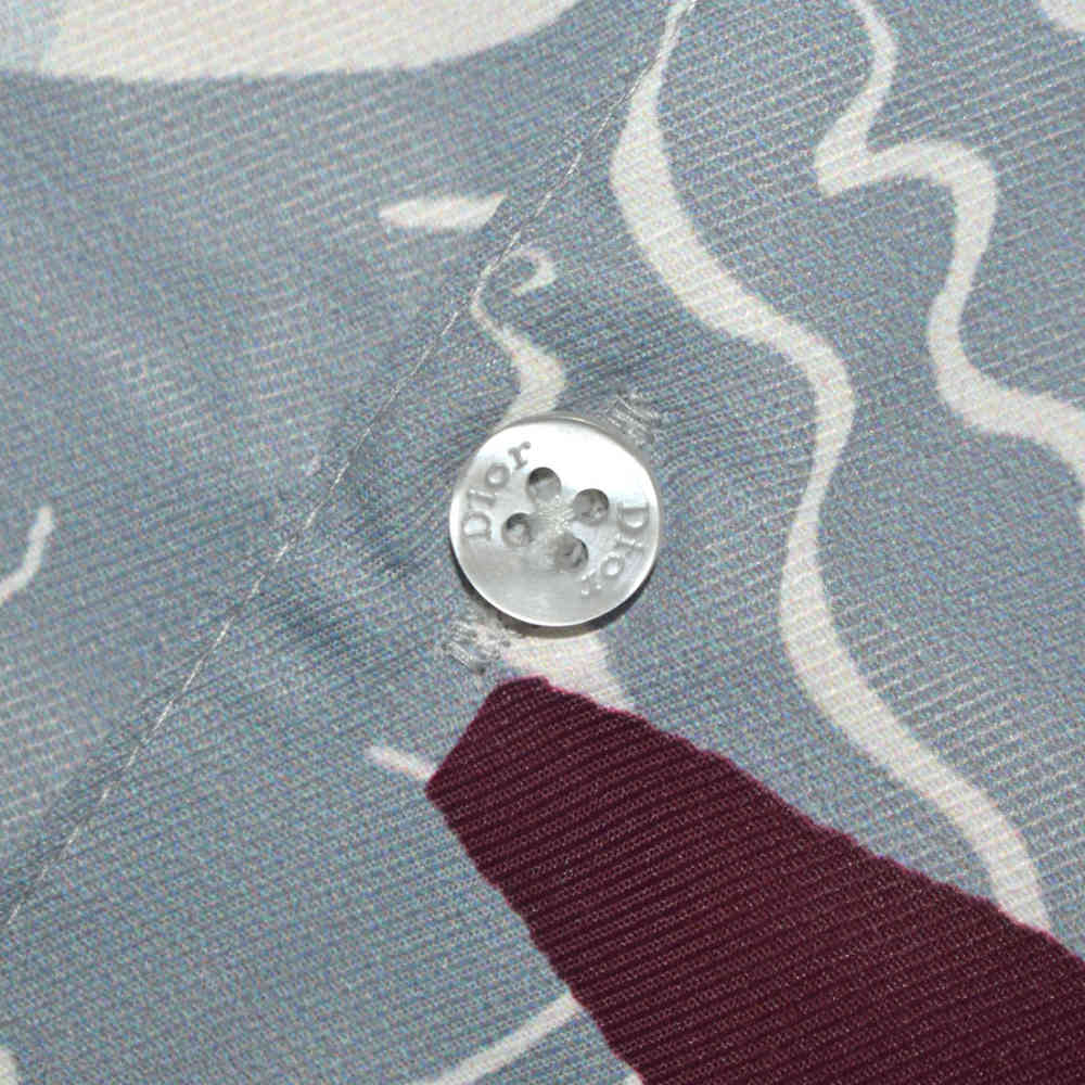 Dior Random Split Leaf Pattern Premium Shirt-4