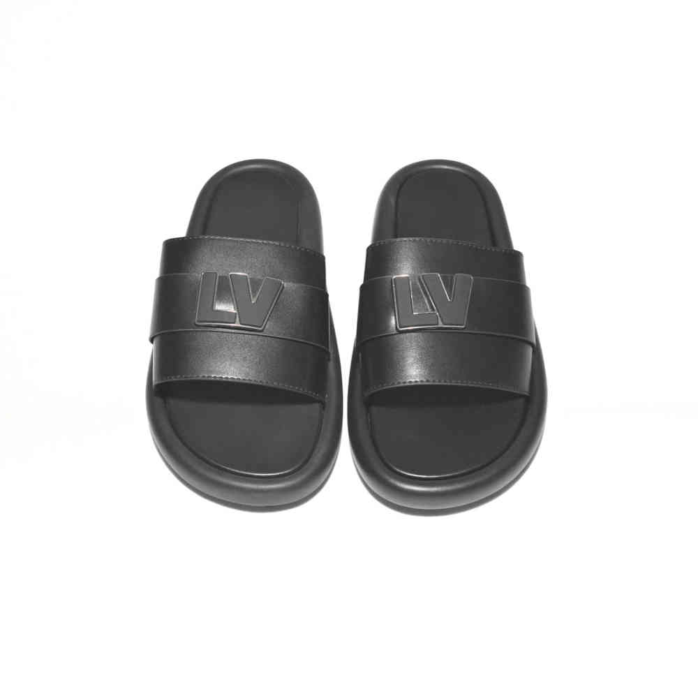 Louis Vuitton Black Premium Quality men's Flip-flops-4