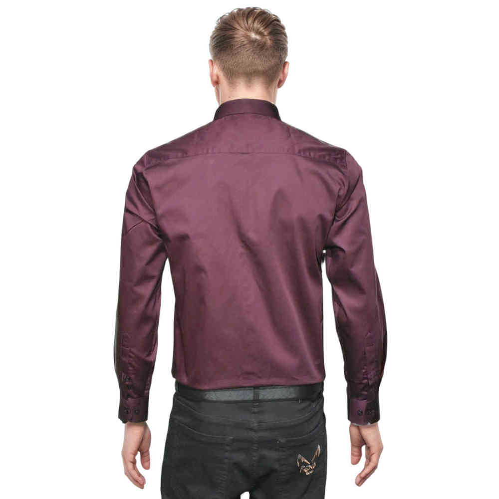 Armani Exchange Wine Premium Pocket Logo Shirt-thumb-1