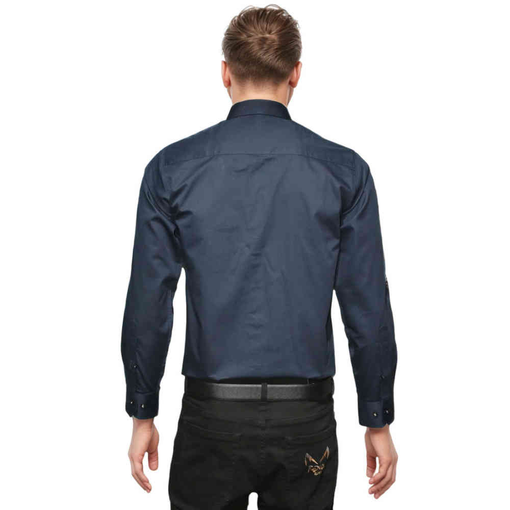 Burberry Pocket Logo Navy Blue Premium Quality Shirt-1