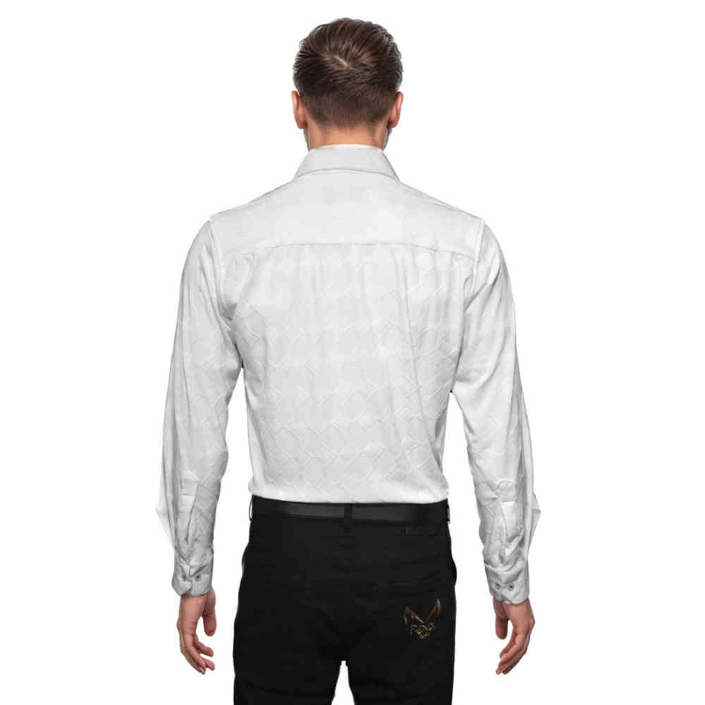 Louis Vuitton White Jacquard Textured Premium Shirt-1