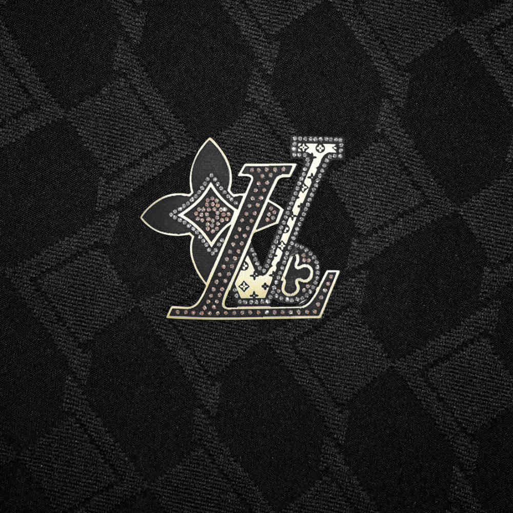 Louis Vuitton Black Jacquard Textured Premium Shirt-3
