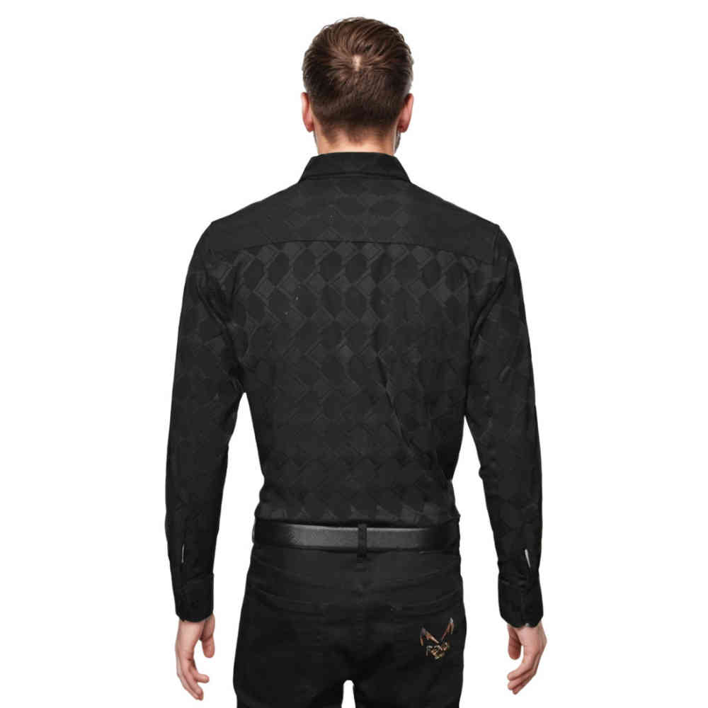 Louis Vuitton Black Jacquard Textured Premium Shirt-1