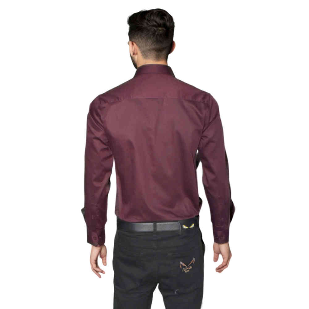 Versace Wine Logo Printed Premium Quality Shirt-1