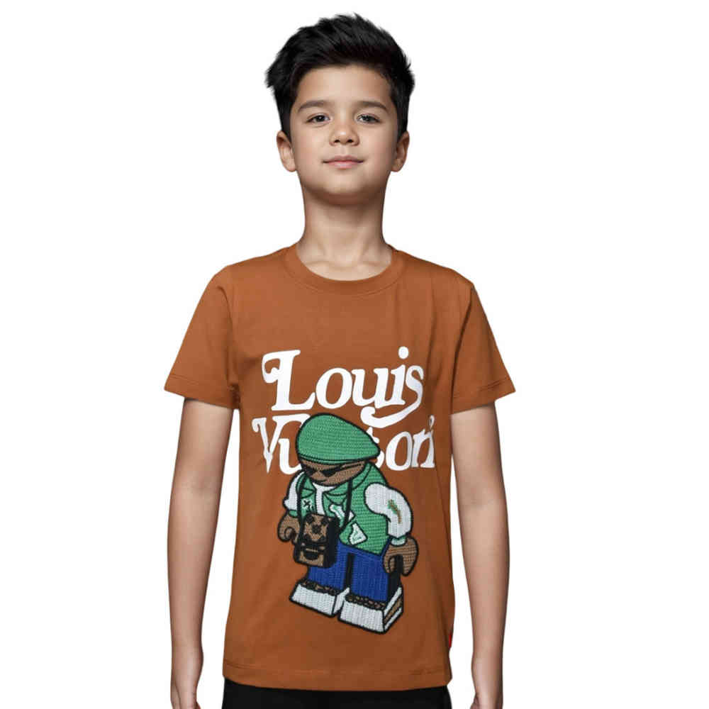 Brown Louis Vuitton Purple Premium Quality Kids T-shirt