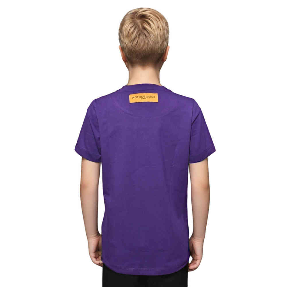 Louis Vuitton Purple Premium Quality Kids T-shirt-1