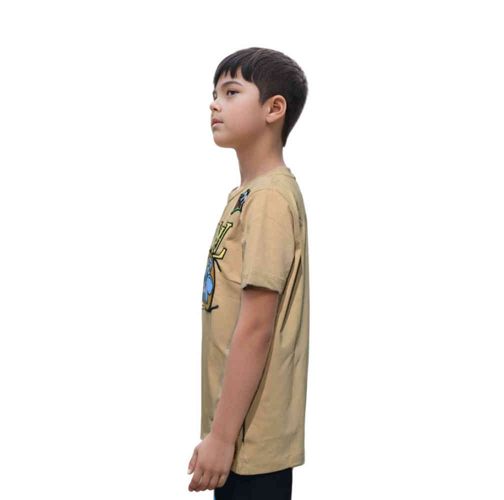 Louis Vuitton Brown Embroidery Design Kids T-shirt-2