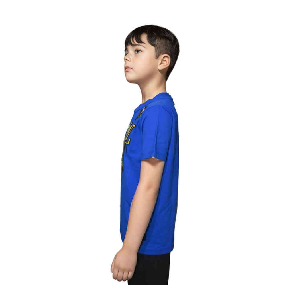 Louis Vuitton Blue Embroidery Design Kids T-shirt-thumb-2
