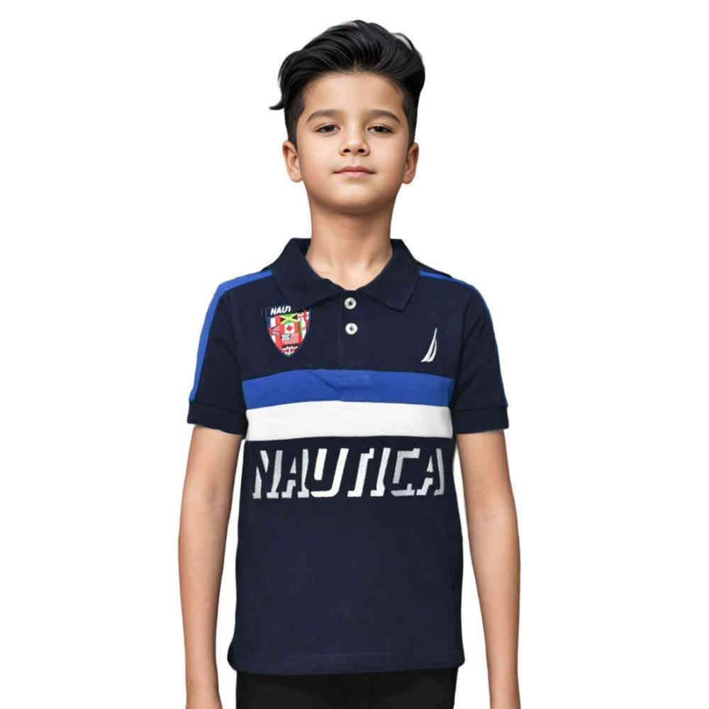 Dark Navy Blue Nautica Red Premium Quality T-shirt