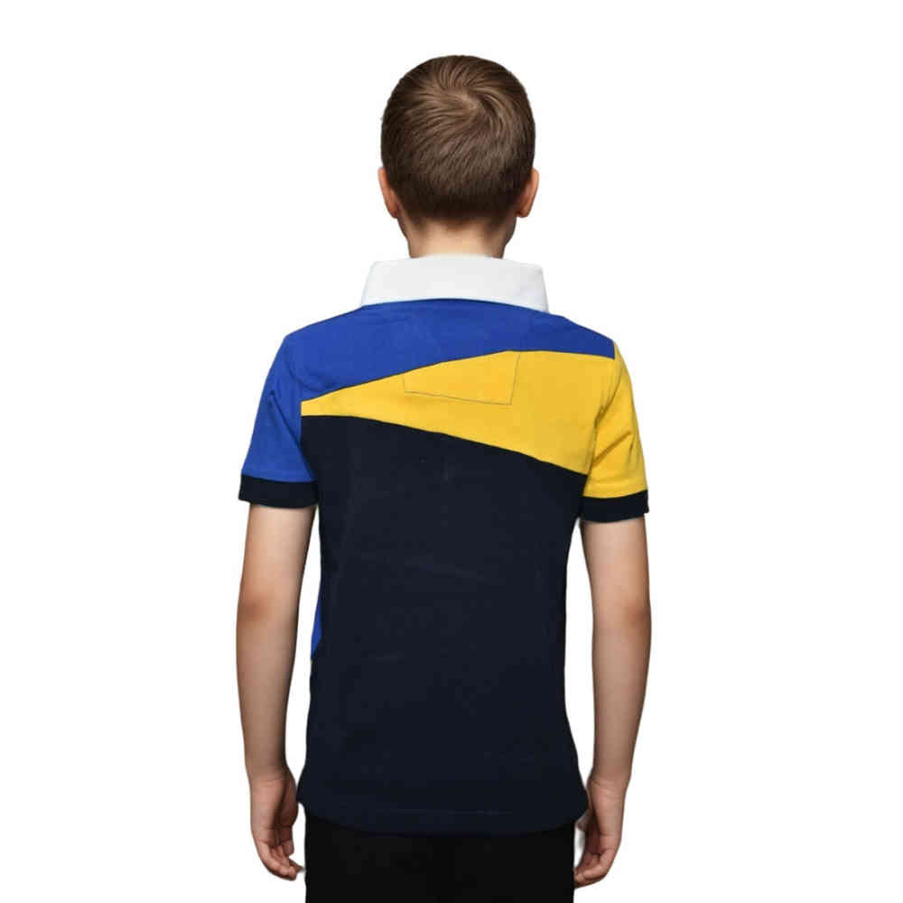 Nautica White, Black & Yellow Premium Kids T-shirt-1