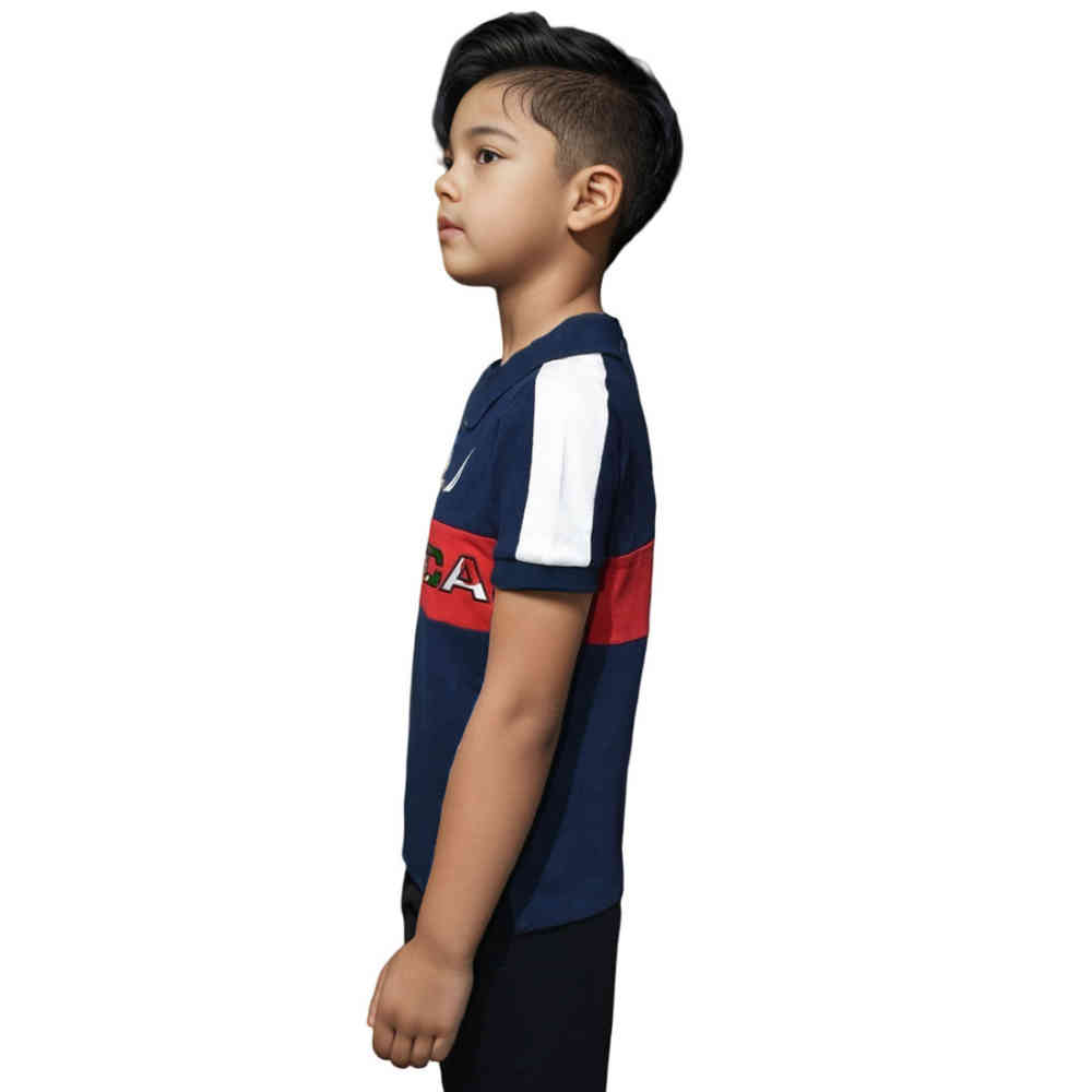 Nautica Blue Premium Quality Kids T-shirt-thumb-2