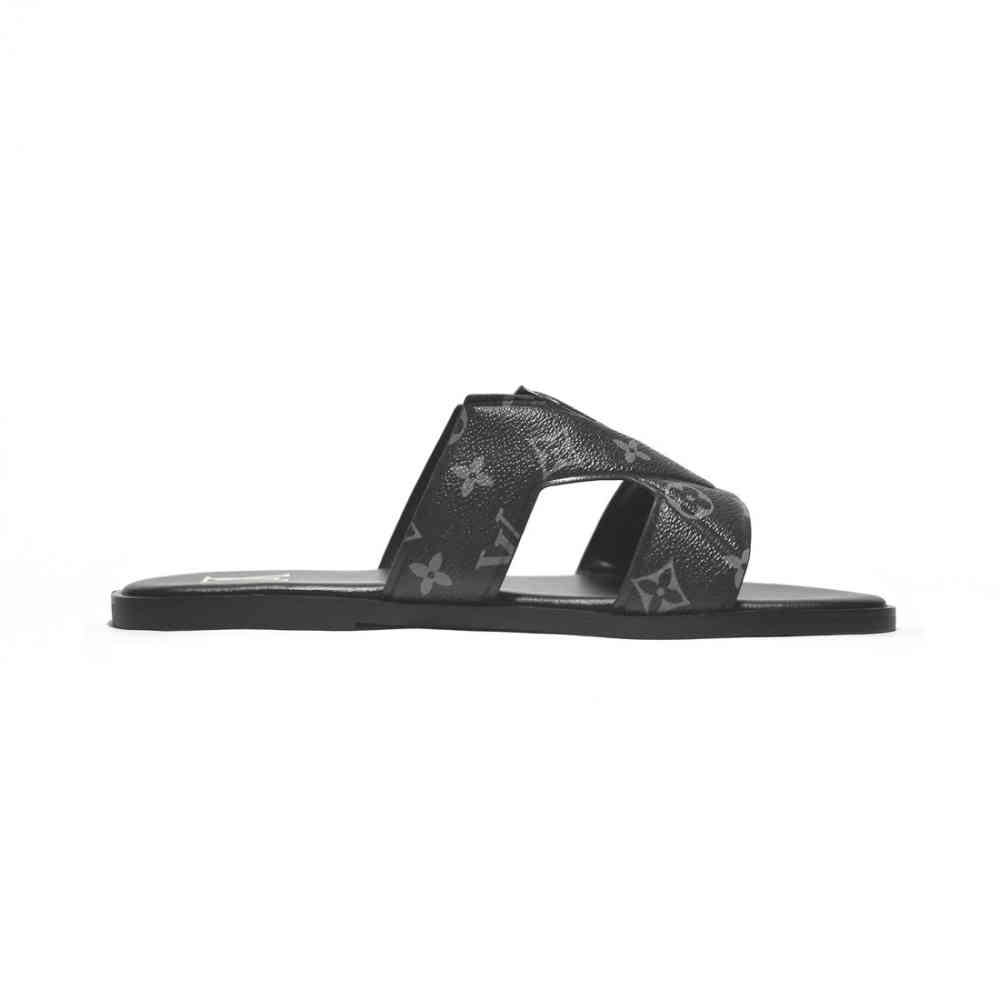 Louis Vuitton Black Premium Quality Men's Flip-flops-2