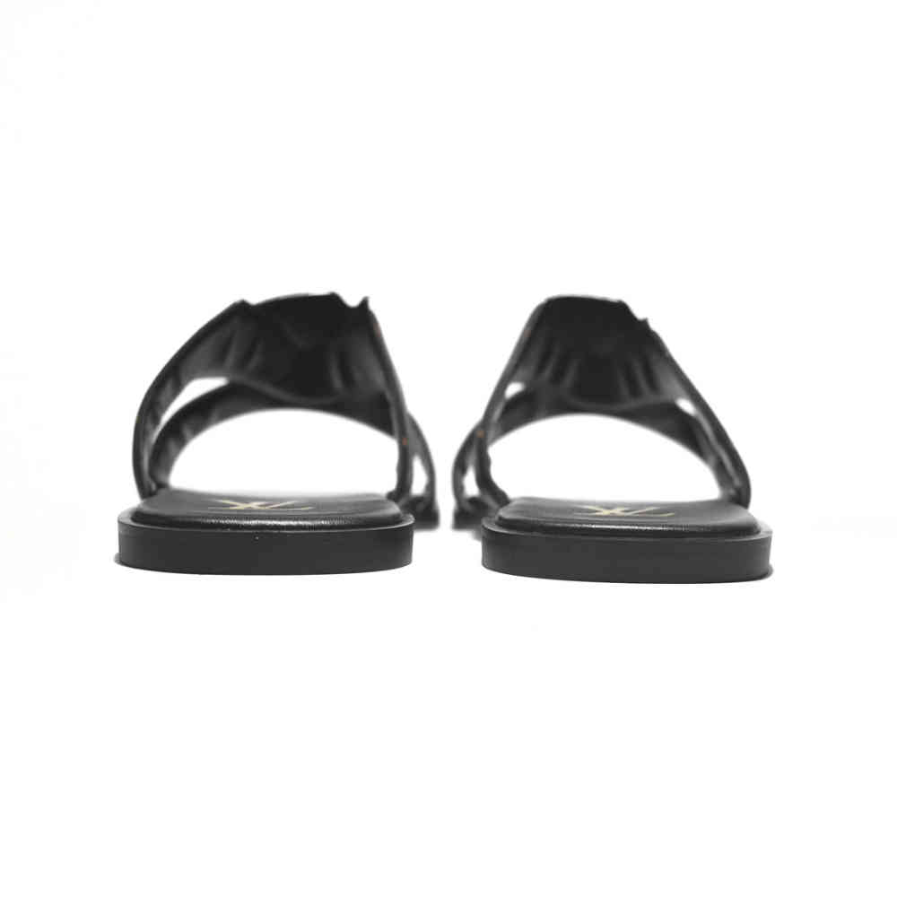 Louis Vuitton Brown & Black Premium Quality Men's Flip-fops-5