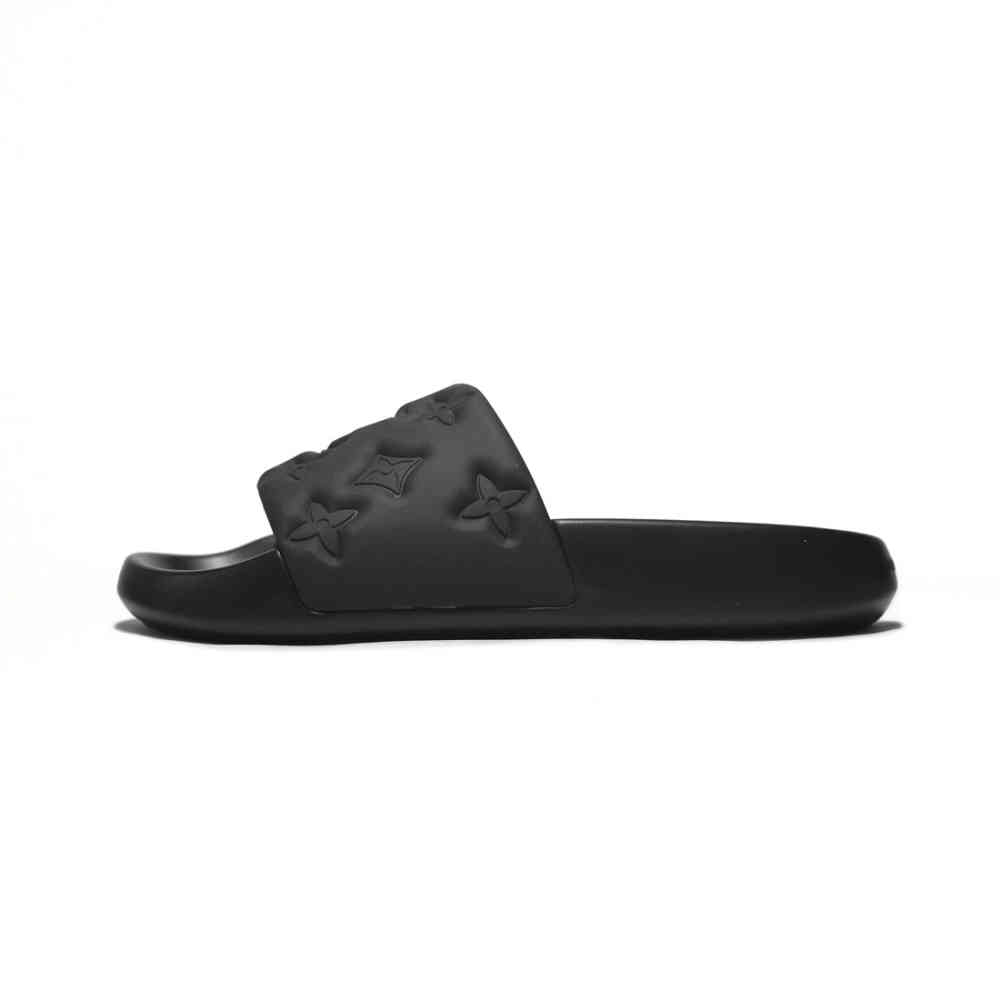 Louis Vuitton Black Premium Quality Men's Flip-flops-1