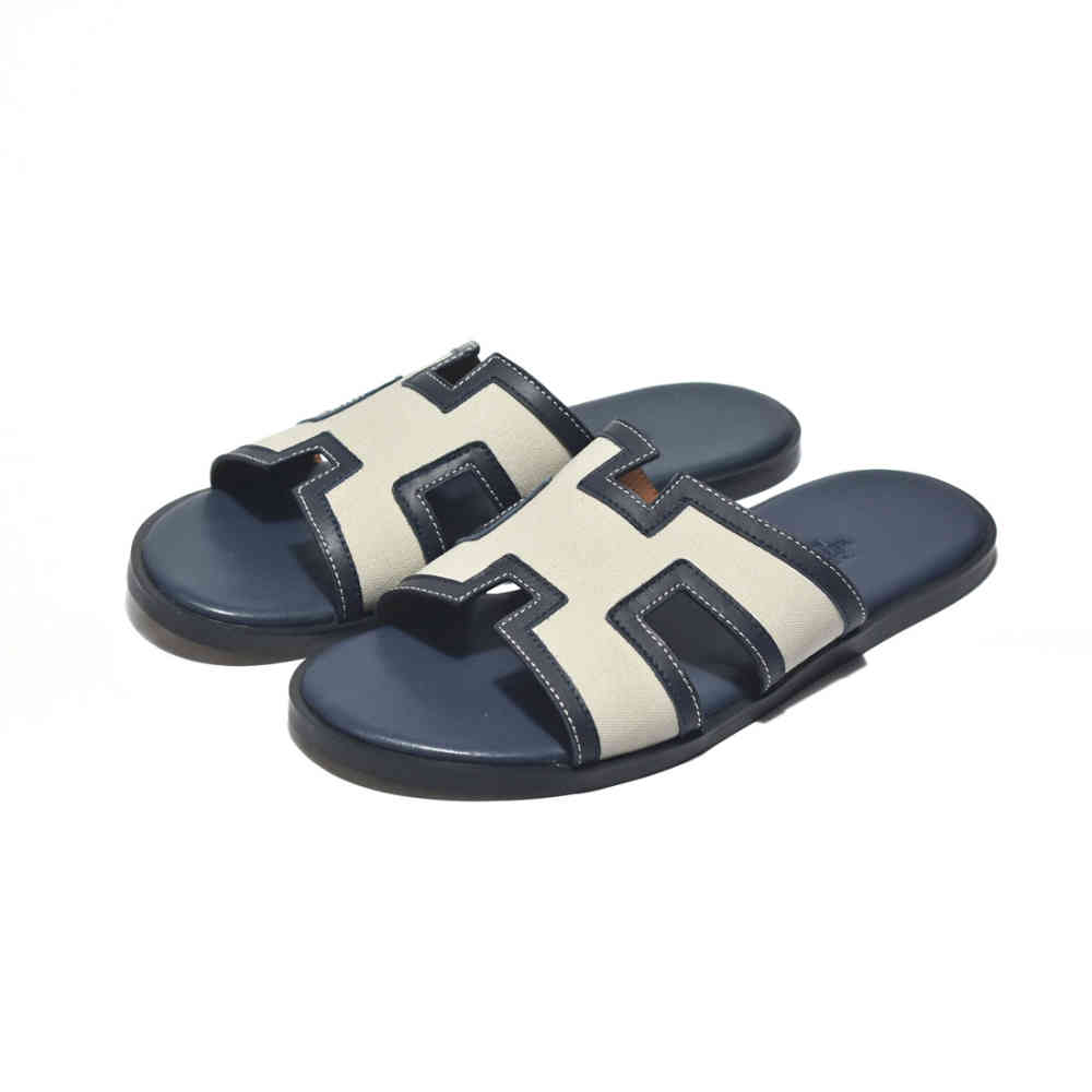 Hermes Blue Premium Quality Men's Flip-flops-thumb-0