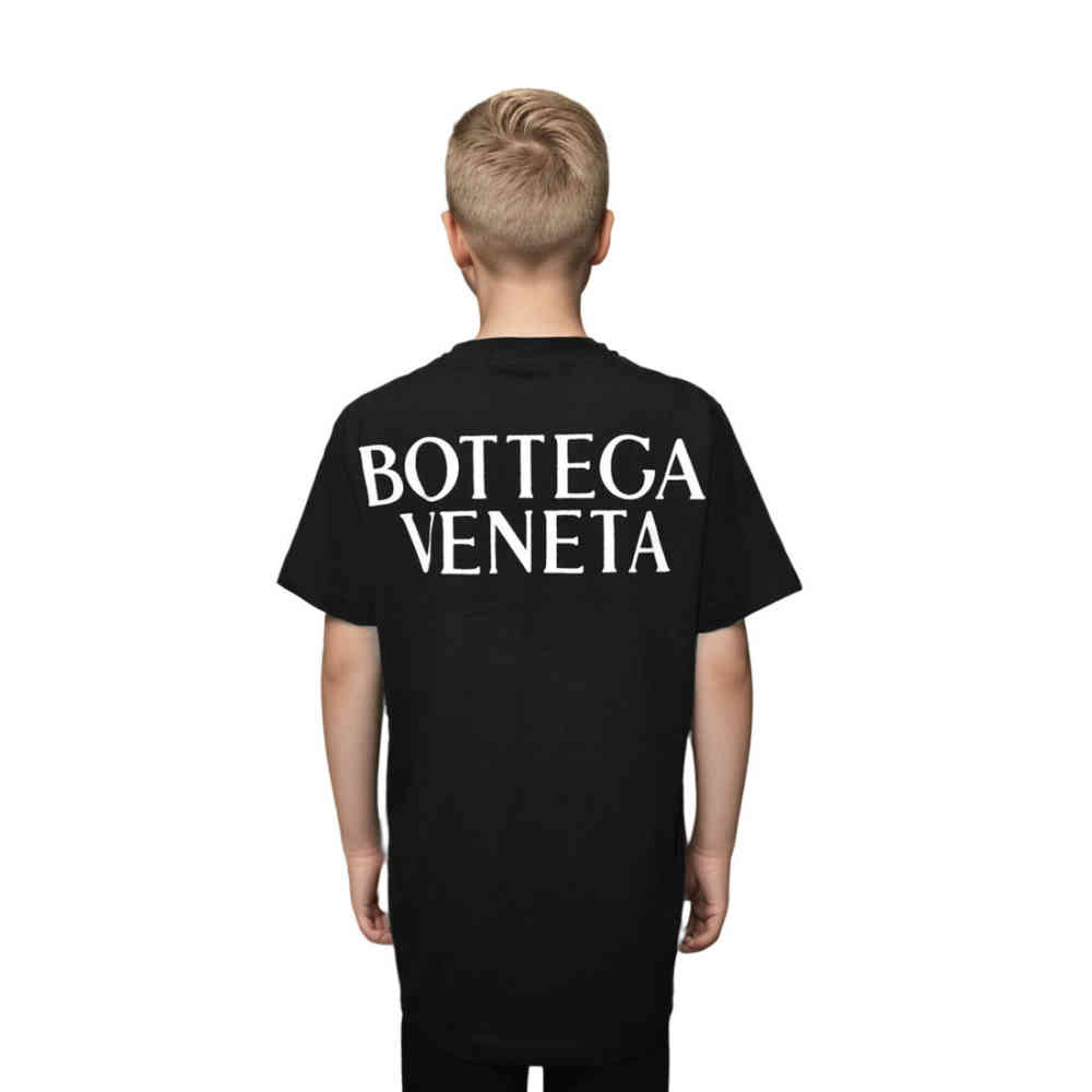 Bottega Veneta Black Premium Kids T-shirt-thumb-1
