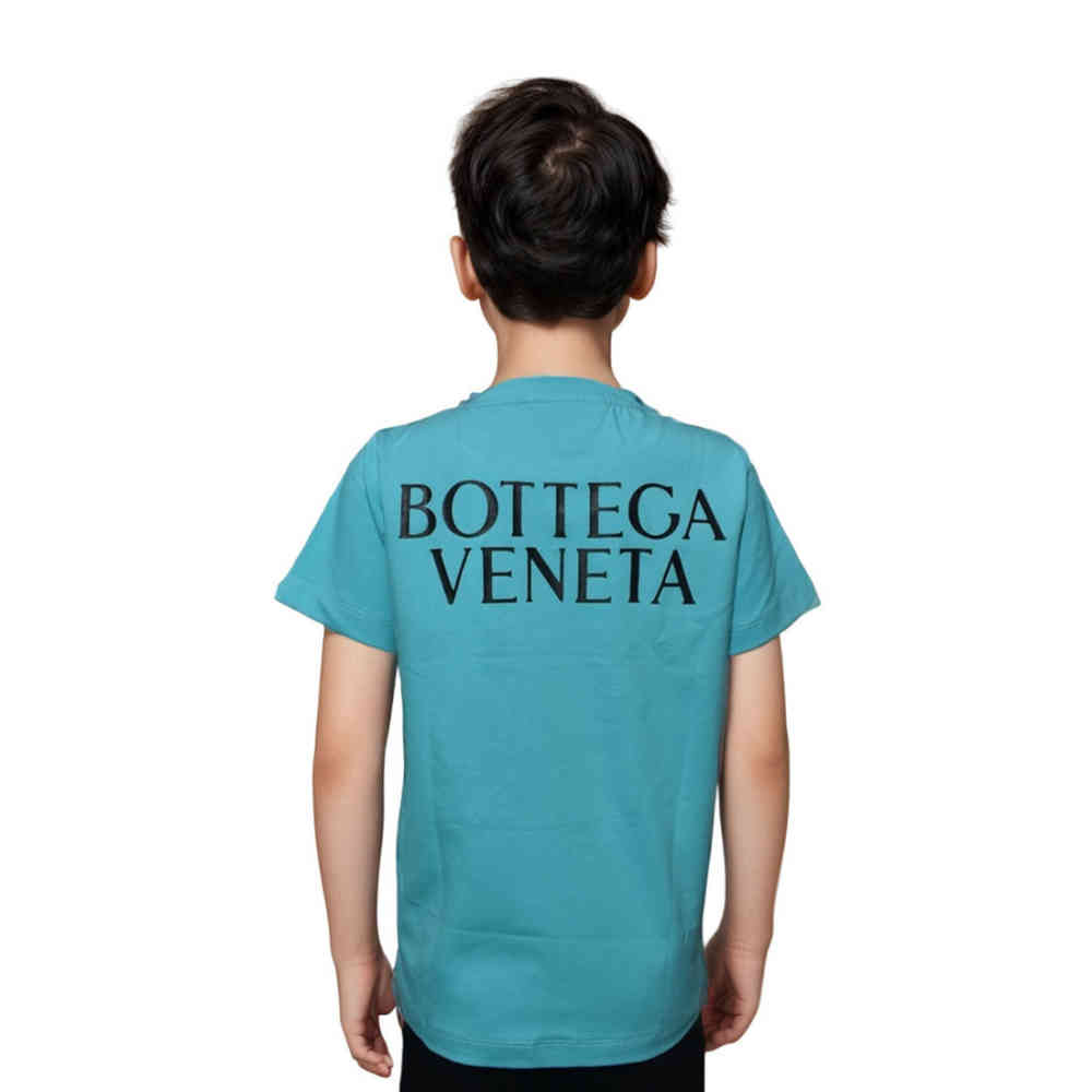 Bottega Veneta Sky Blue Premium Kids T-shirt-thumb-1
