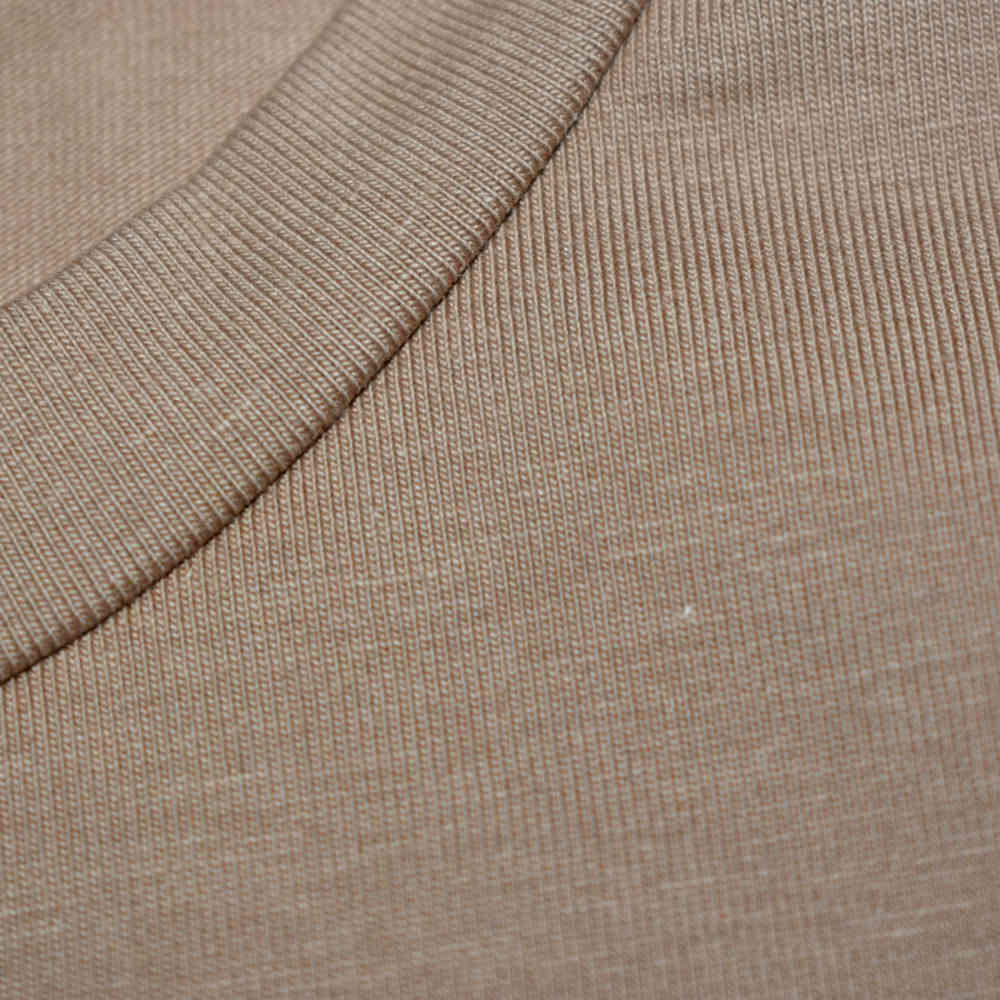Burberry Label Print Brown Premium T-shirt-4