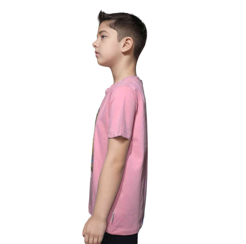 Burberry Label Print Pink Premium Kids T-shirt-2