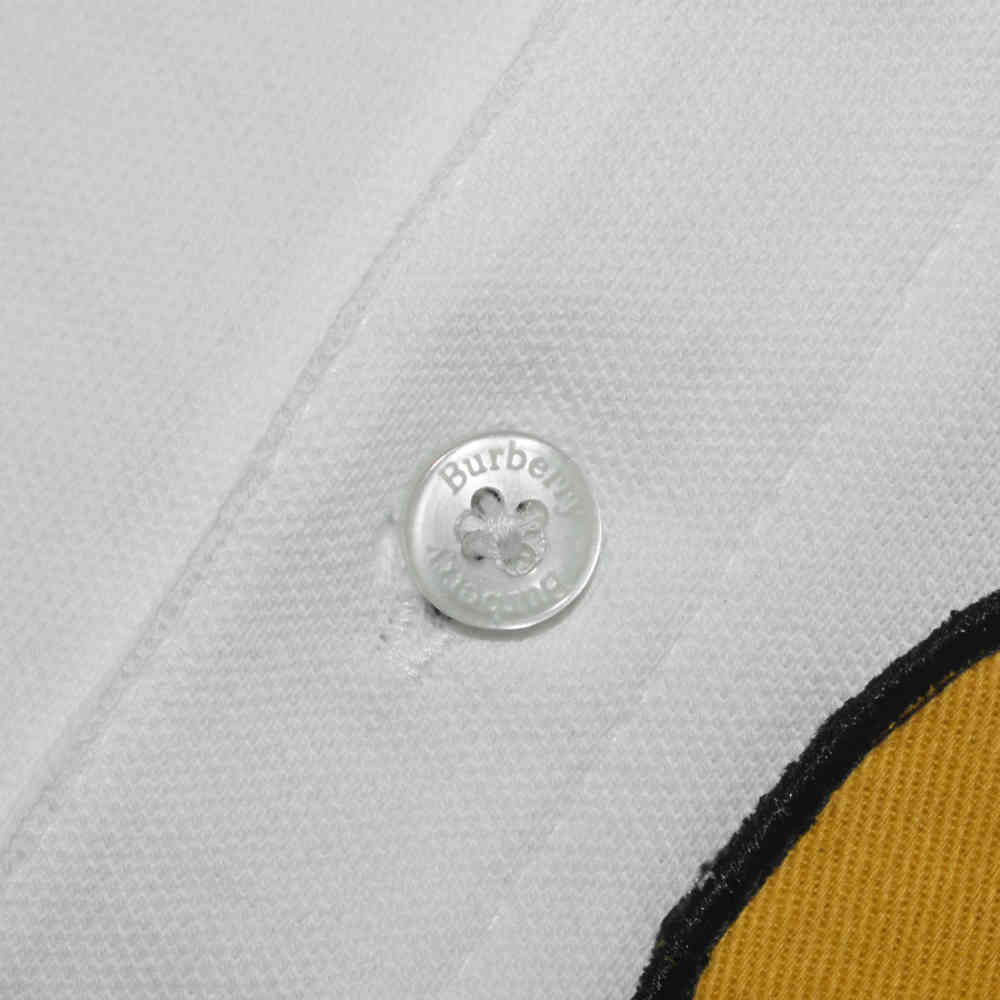 Burberry White Premium Kids Polo T-shirt-thumb-4
