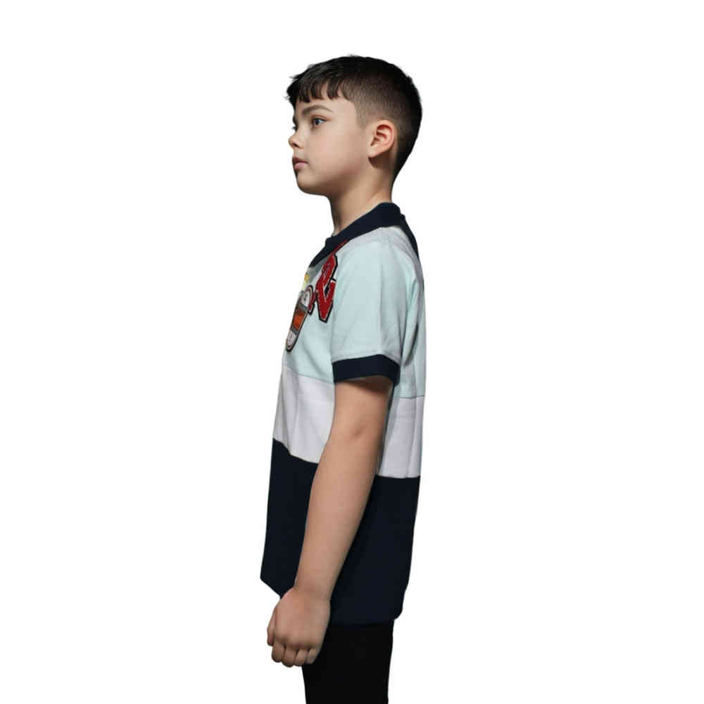 Burberry Sky Blue Premium Quality Kids T-shirt-thumb-2