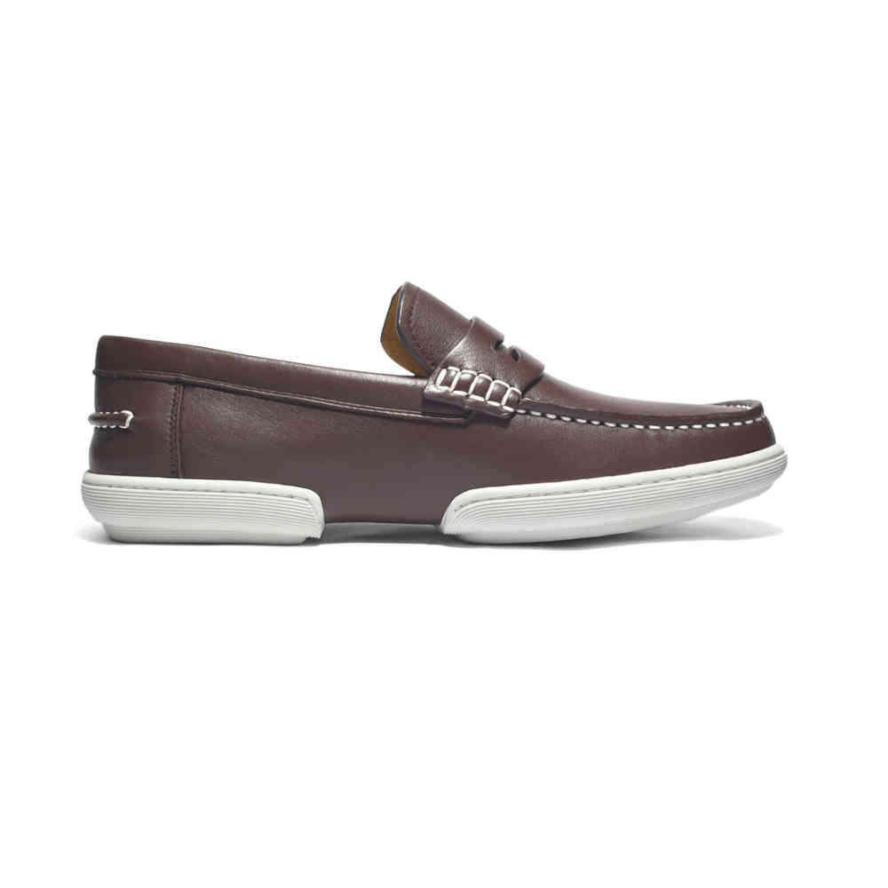 Hermes Brown Premium Casual Loafers-thumb-2