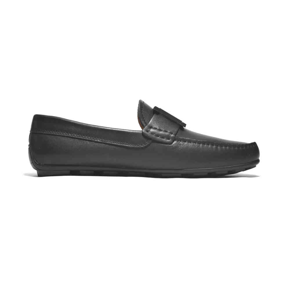 Balmain Black Premium Quality Logo Loafers-2